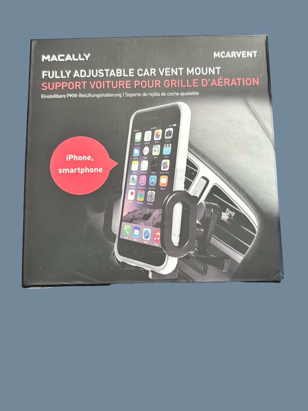 Carven Black and White Car Vent Phone Mount Holder